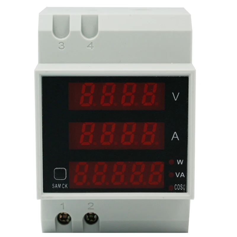 

New arrival D52-2048 Voltmeter Ammeter AC 80-300V LCD Digitial Multi-Functional current voltage Meter tester 40%off