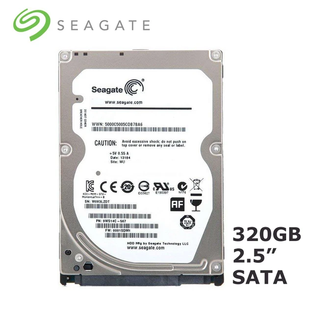 Disque dur interne SATA II 2,5'' Seagate 2 To, Format 2.5