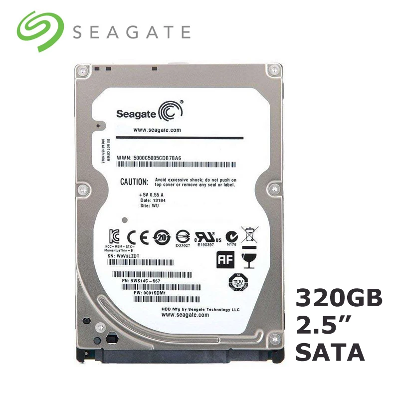

Seagate Brand 2.5" 320GB SATA2-SATA3 Laptop PC Notebook Internal hdd hard disk drive 2mb/16mb 5400RPM-7200RPM 320MB/s disco duro