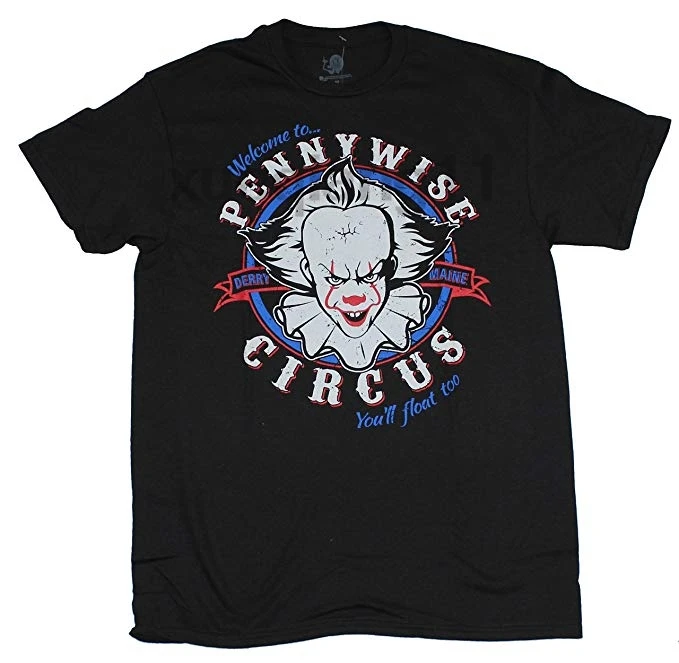 Цирковая футболка Stephen King's IT Pennywise | Мужская одежда
