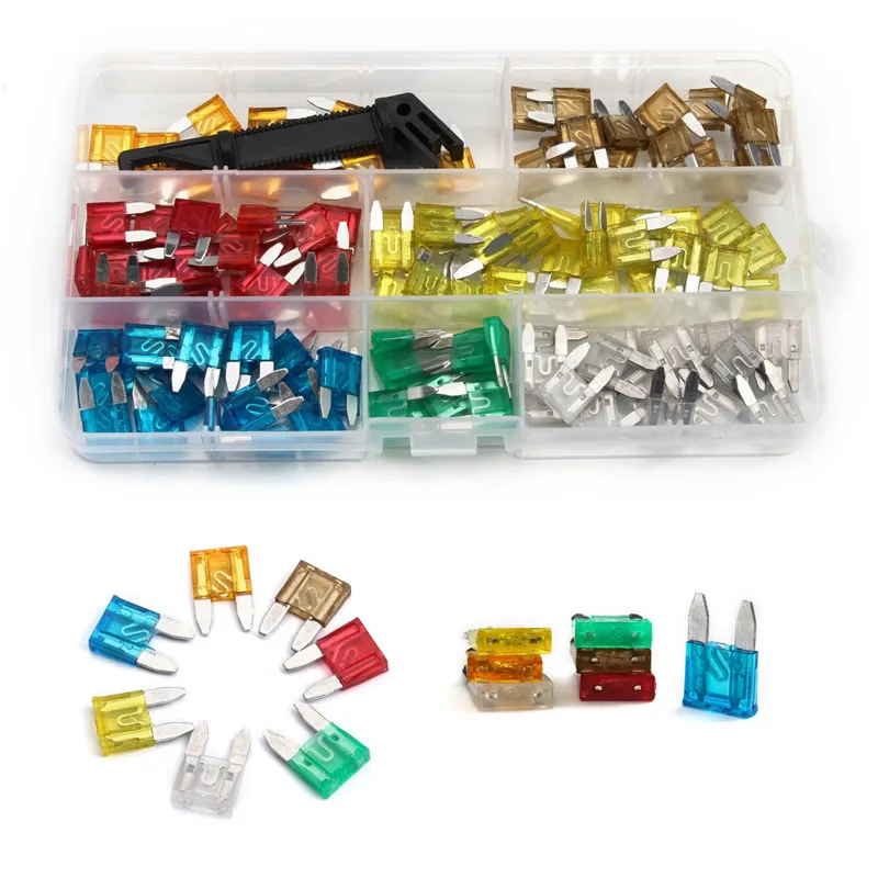 120Pcs Auto Automotive Fuse Kit Standard Small Blade Fuse 5A/7.5A/10A