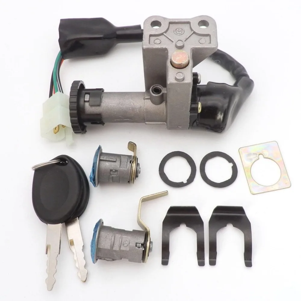 

4 Wires Ignition Switch Lock Chinese GY6 Scooter Moped Pins Assembly for 50cc & 150cc 4 Pin