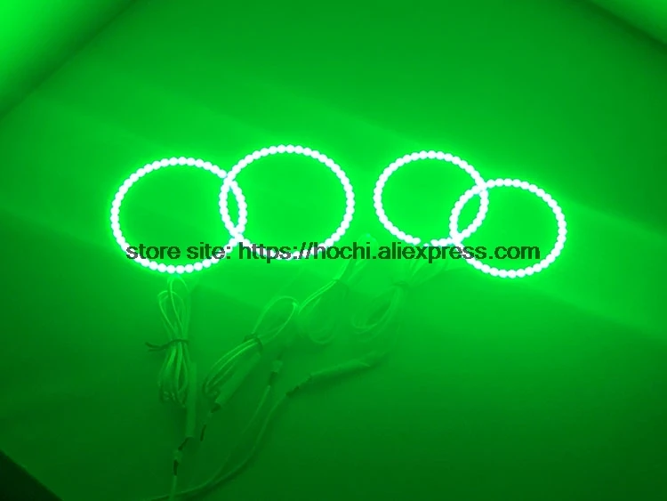 HochiTech отличный RGB многоцветные halo кольца комплект Автомобильный Стайлинг для hyundai Tiburon 2003-2006 ангельские глазки wifi Пульт дистанционного управления