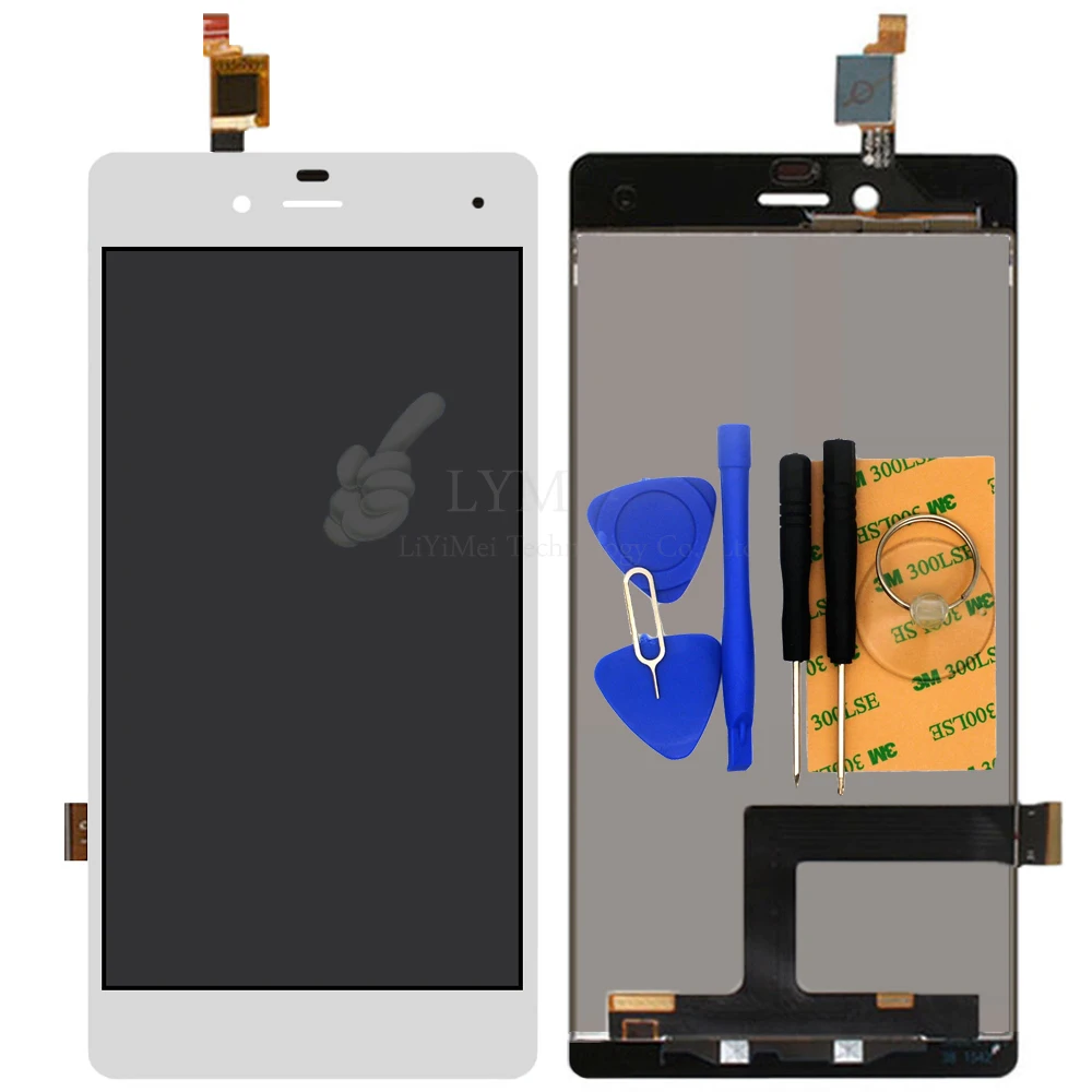 White LCD TP for ZTE Blade A476 LCD Display Touch Screen Digitizer Panel Assembly Phone Replace
