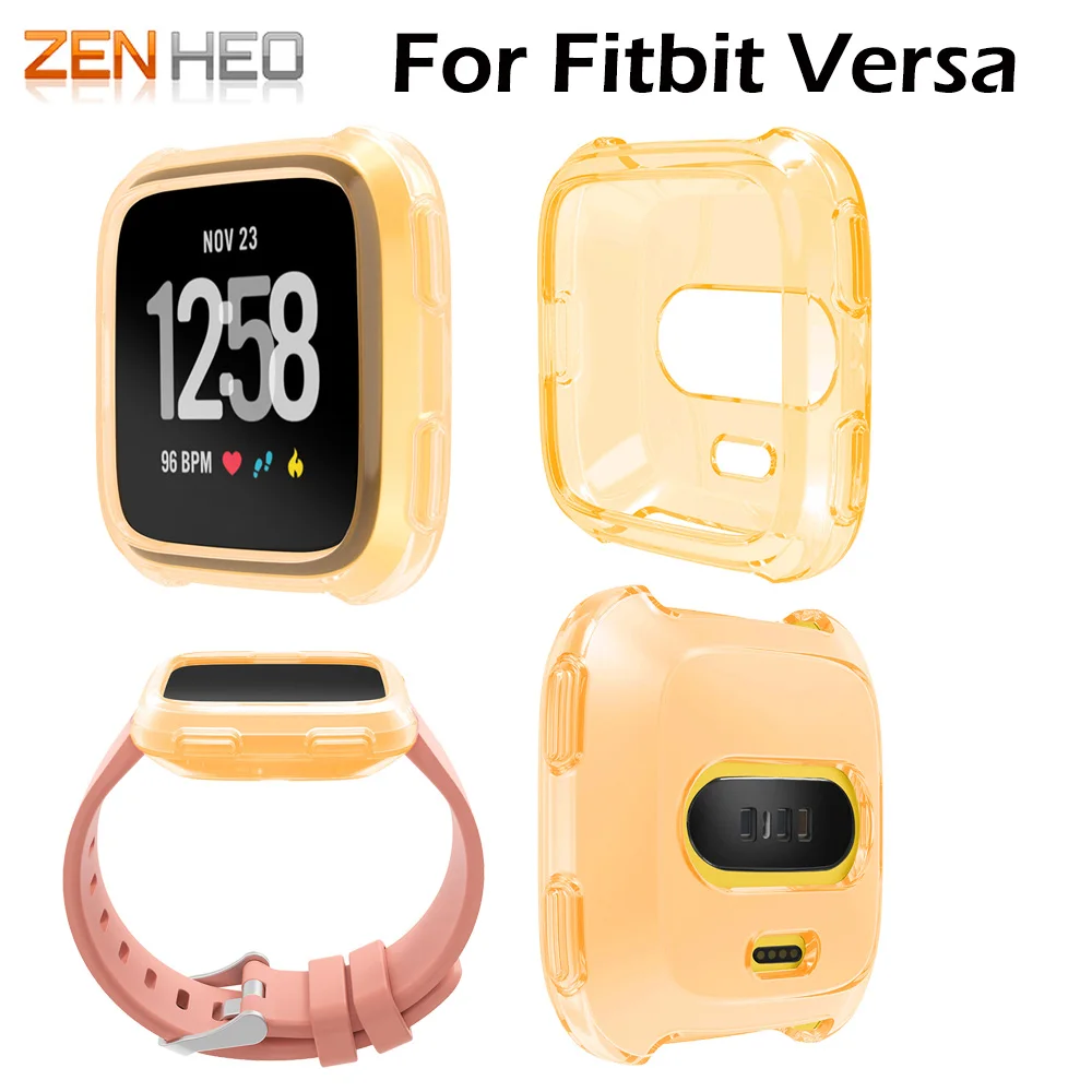 

Silicone Protective Case For Fitbit Versa Shell Frame Protector Cover for Fitbit Versa Watch Accessories Protective Cases