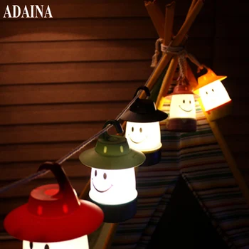 

PVC 5 Colors 6V Children Smart Camps LED Light Novelt Nights Tents Lighting Battery Oprated Bedroom Hand Table Lamp 16.5x8CM