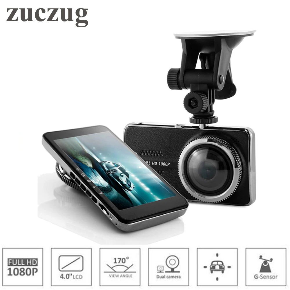 

Mini Dual Lens Car DVR Video Recorder 4.0"LCD with Novatek 96658 chip Full HD 1080P H.264 Video Recorder WDR G-Sensor Dash Cam