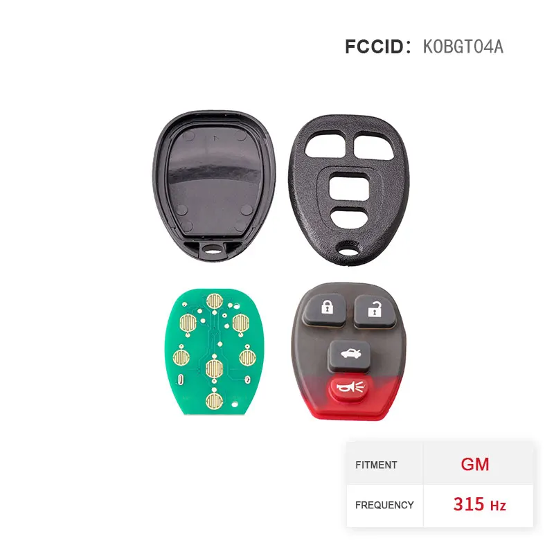 

Dzanken 4 Buttons Remote Car Key 315MHz for 2006 2007 2008 2009 2010 2011 Chevrolet HHR& Transponder Chip & Uncut Blade