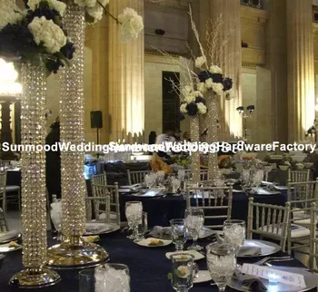 

wholesale new style now wedding decoration crystal flower stand arrangements for parties