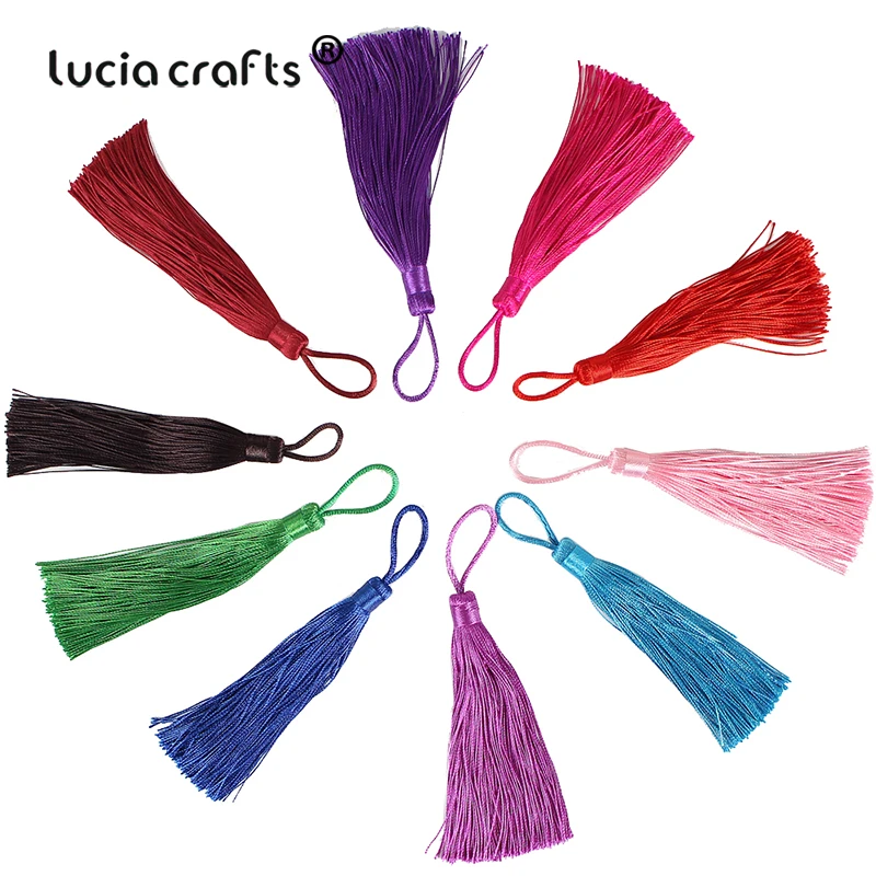 

SALE! 2PCS Polyester 12CM Silk Tassel Fringe Trim 10 Colors for Sewing Curtains Accessories DIY Home Wedding Jewelry Decoration