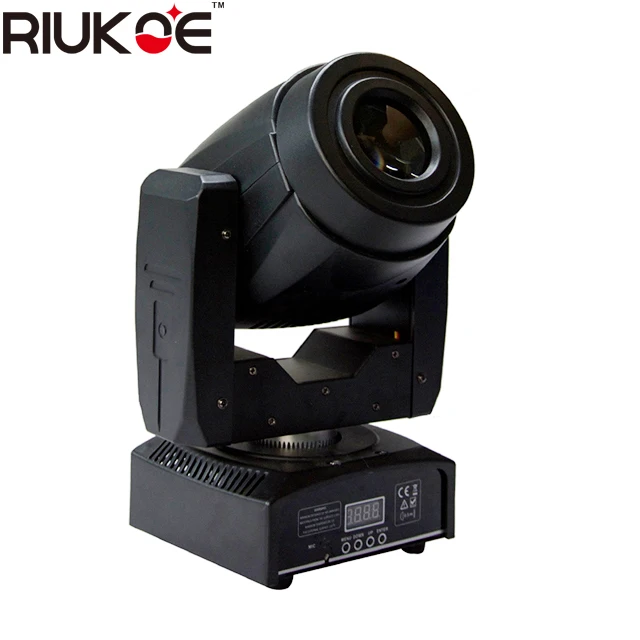 

RIUKOE Mini Stage DJ 60w Spot Moving Head Light with 3 Prism For DJ Party Gobo Projector Mini Spot Light Moving Head
