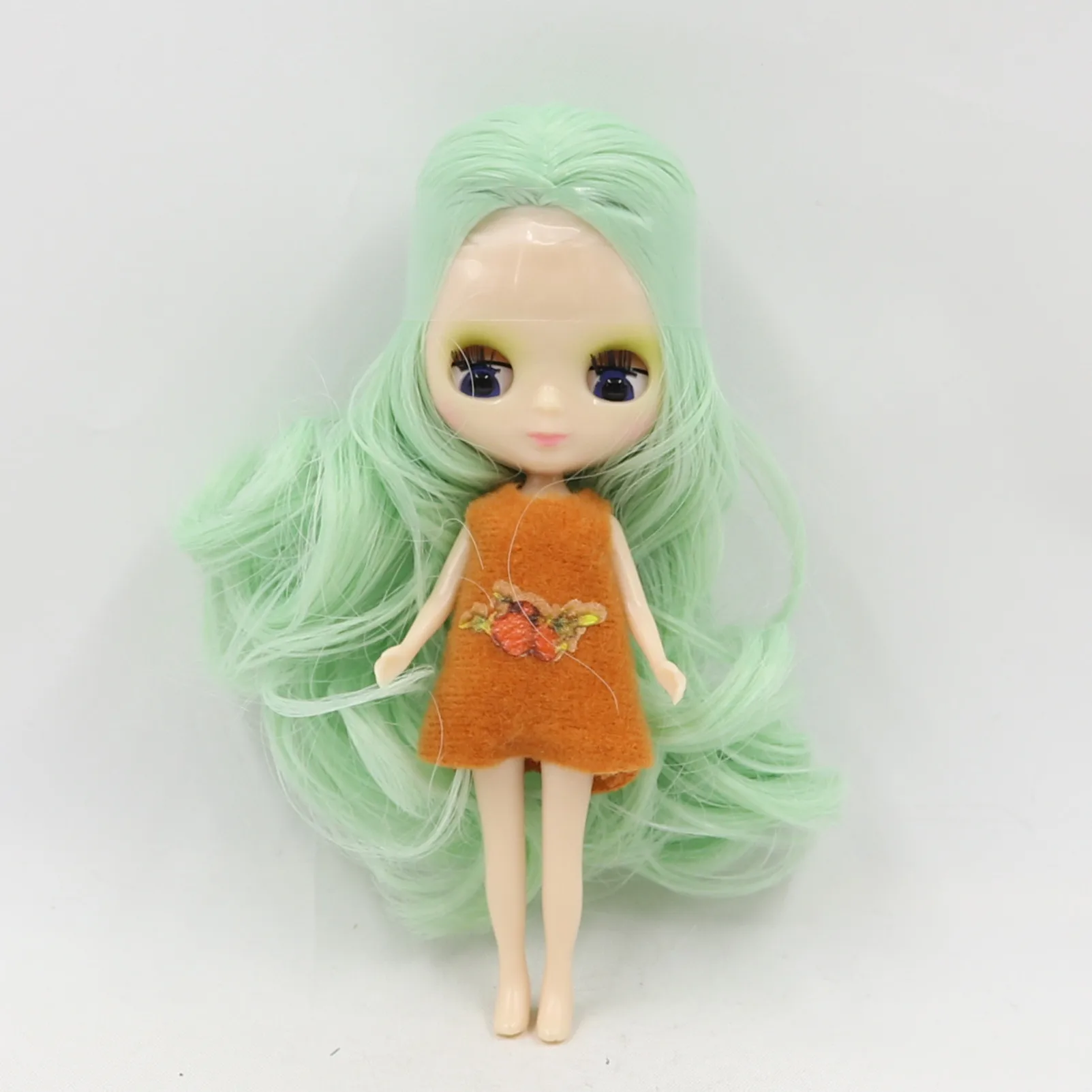 Фабрика blyth мини-кукла 10 см BJD нормальная кукла тела, случайное платье