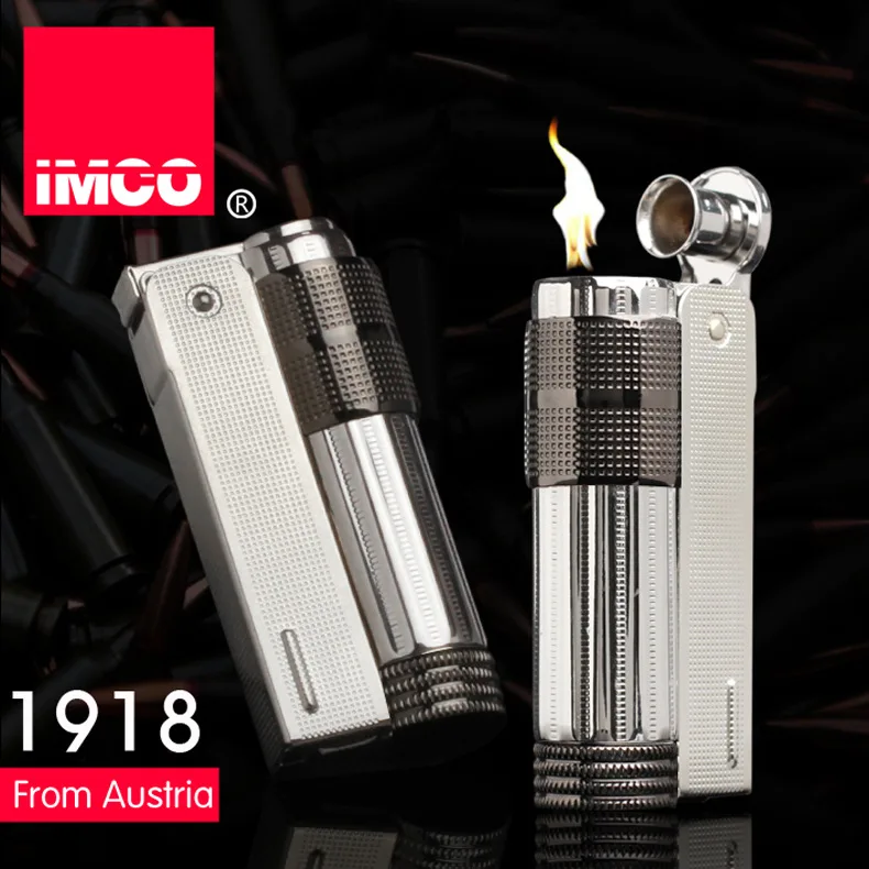 IMCO original stainless steel gasoline lighter,Vintage Silver&black