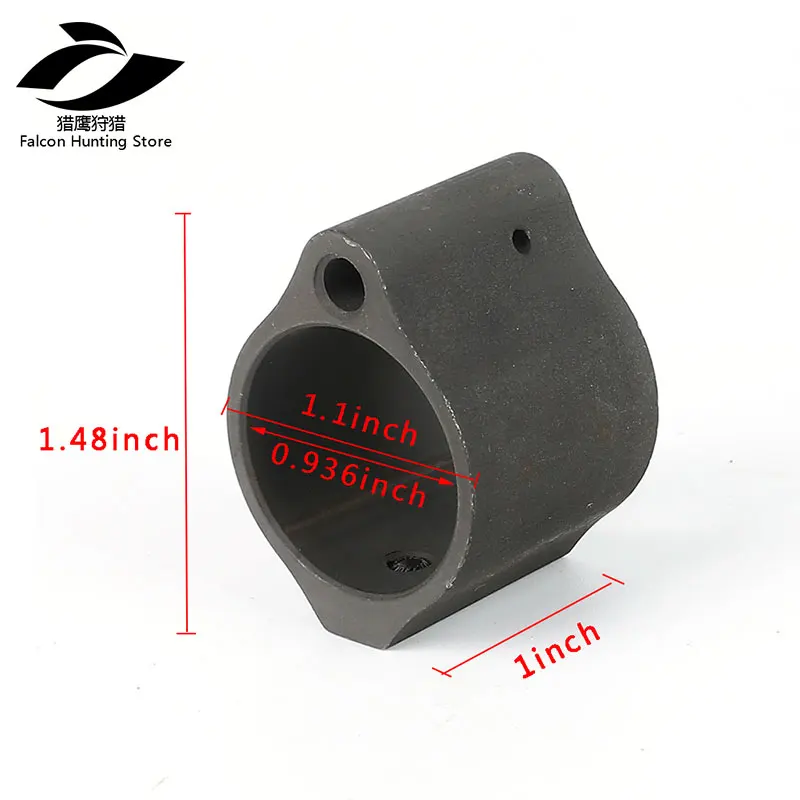 

Tactical Hunting Steel Gas Block Low Profile Set Screw Standard Barrel 0.936 Inch Inside Diameter AR-15 LR308 Accessories