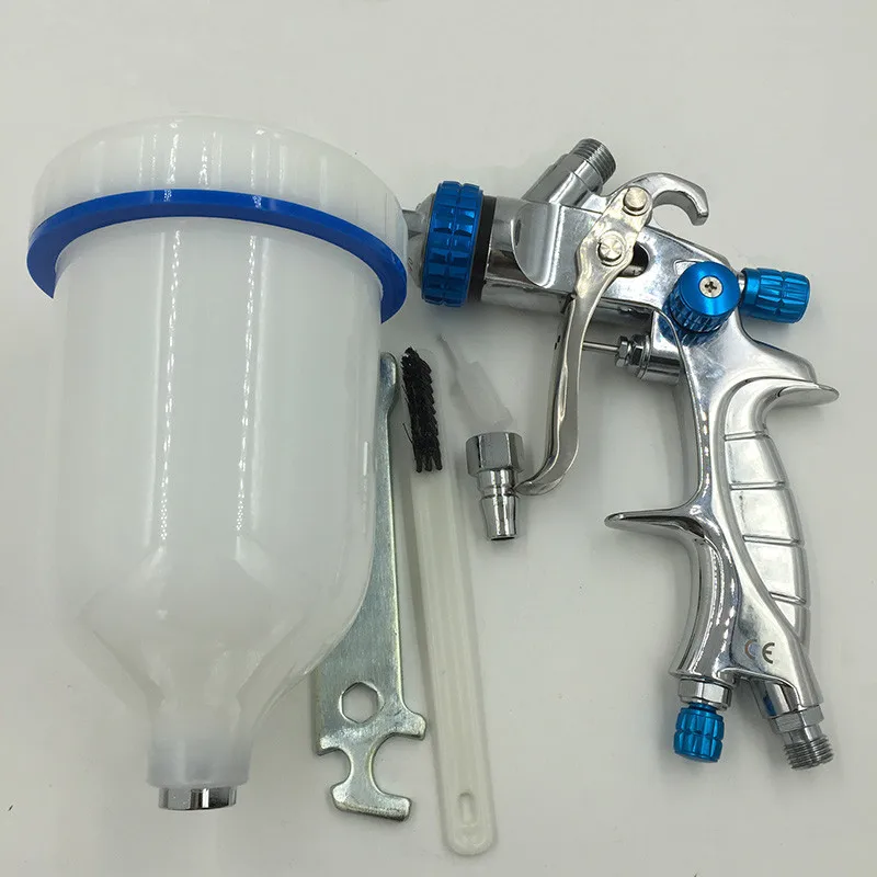 

SAT1215 Spray Gun HVLP Spray Gun Gravity Feed Stainless Steel Nozzle 1.3mm 1.4mm 1.7mm Auto Car Face Paint Spray Gun