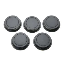 5 Pcs Rear Lens Cap Dust Cover Plastic Black Replacement for Canon EF ES-S EOS Series Lens Mount Protection
