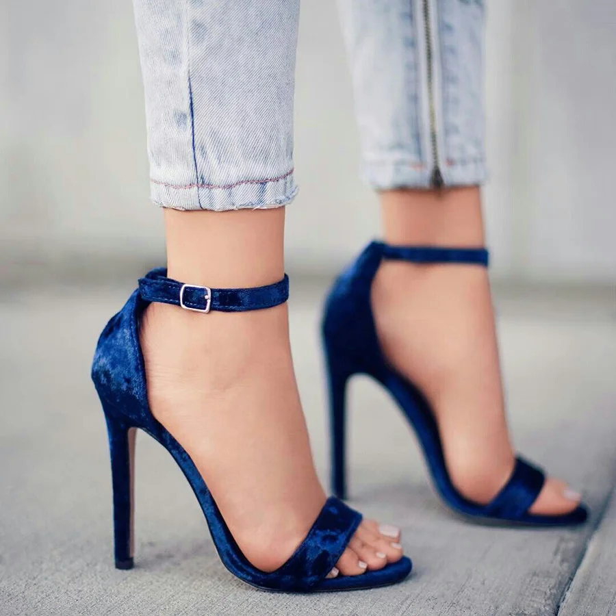 two strap stilettos