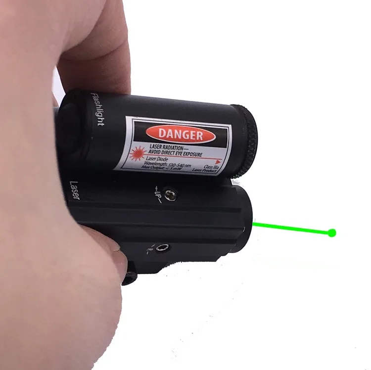 Tático para Rifle Pistola Laser Verde Caça Visão Âmbito 220lm Lanterna Led Botão Interruptor Airsoft Tiro Lf-6 16 Pistola Laser Verde Caça Visão Âmbito 220LM