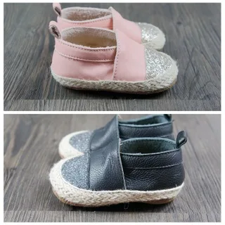 

2018 Fashion Toddler Baby Moccasins Genuine Leather Bling Pattern Handmade Baby Girls Boys Hard Rubber Bottom Slip-on Shoes Walk