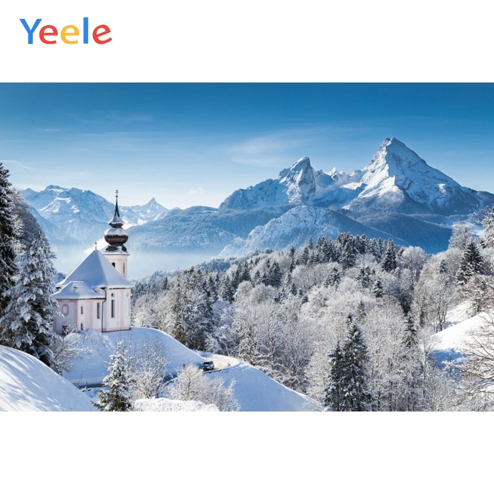 

Yeele Landscape Castle Snow Mount Trees Bedroom Decor Photography Backdrop Personalized Photographic Background For Photo Studio