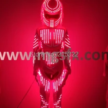 Женский светодиодный танцевальный костюм с подсветкой/сексуальный светодиодный костюм робота