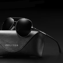 Мужские Hd поляризованные солнцезащитные очки, очки для вождения, очки для ночного видения, дизайнерские, с зажимом, для водителя, модный дизайн