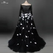 TW0202 Fashionable Special Design Black Wedding Dress 2018 Ball Gown Romantic Tulle Bride Dress Custom Made Vestido De Noiva