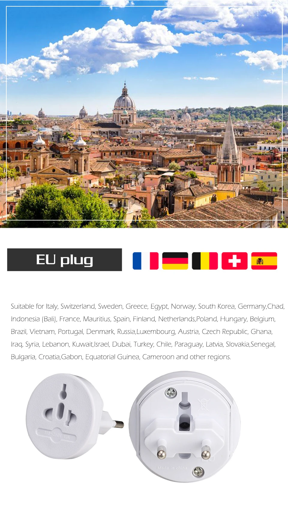 Universal Power Adapter Charger Worldwide Adaptor Wall Electric Plugs EU UK US AU Sockets Converter For Mobile Phones (5)