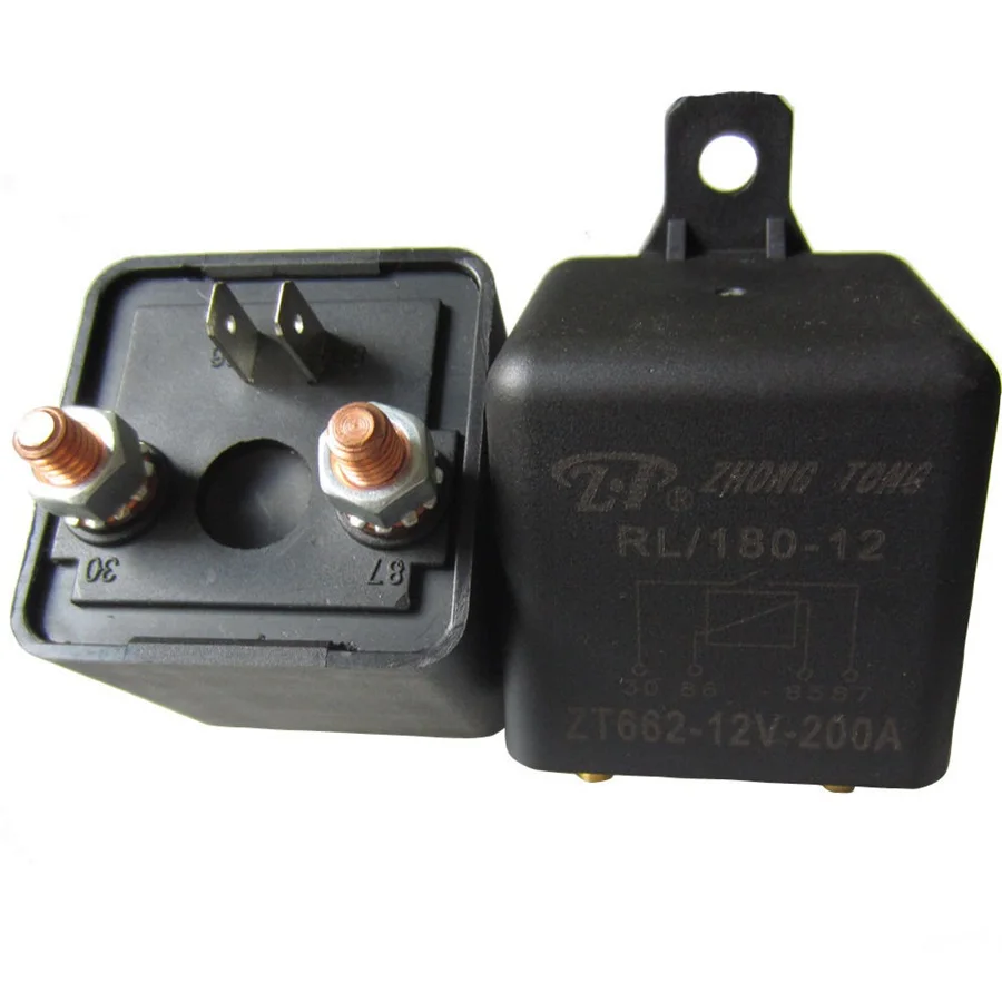 200A Amp Car Auto Heavy Duty Split Charge SPST Relay ON/OFF Switch 12V DC 4 Pin RL180in Car