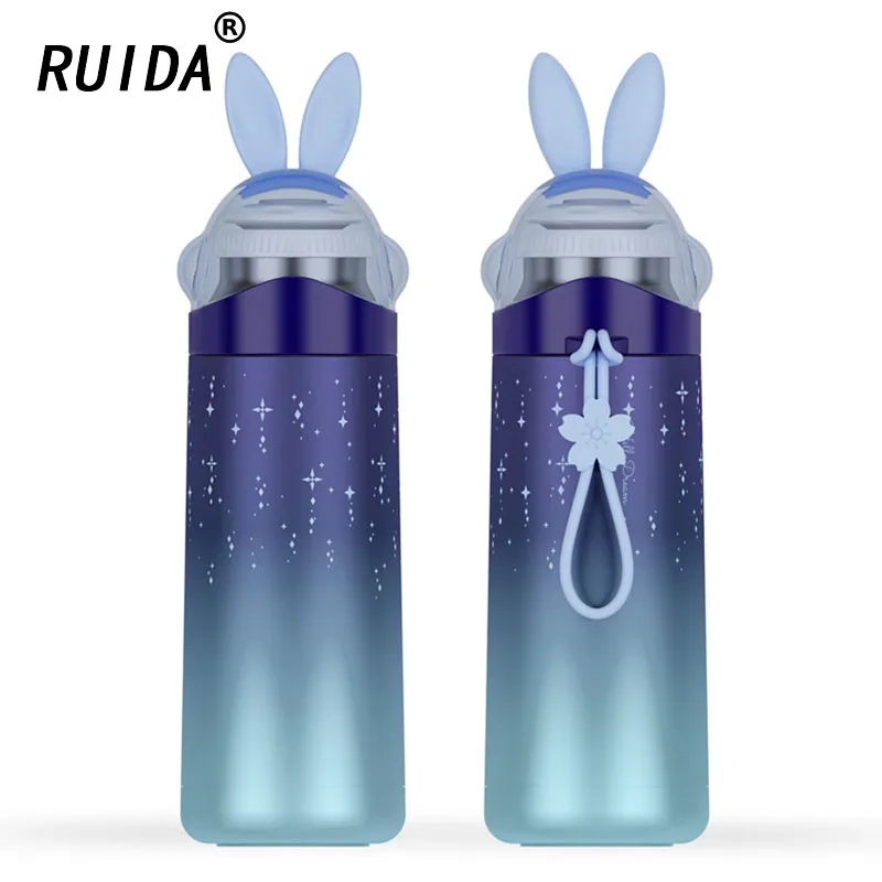 

2018 Rabbit Thermo Cup Stainless Steel Kid Thermos Bottle Water Thermo Mug Child Tumbler Cute Thermal Vacuum Flask WL011