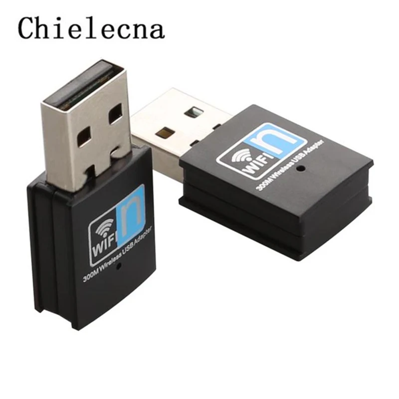 Chielecna 300 Мбит/с USB Wifi сетевая карта адаптер беспроводной Wifi ТВ передатчик антенна мини USB маршрутизатор Wi-Fi LAN адаптер интернет