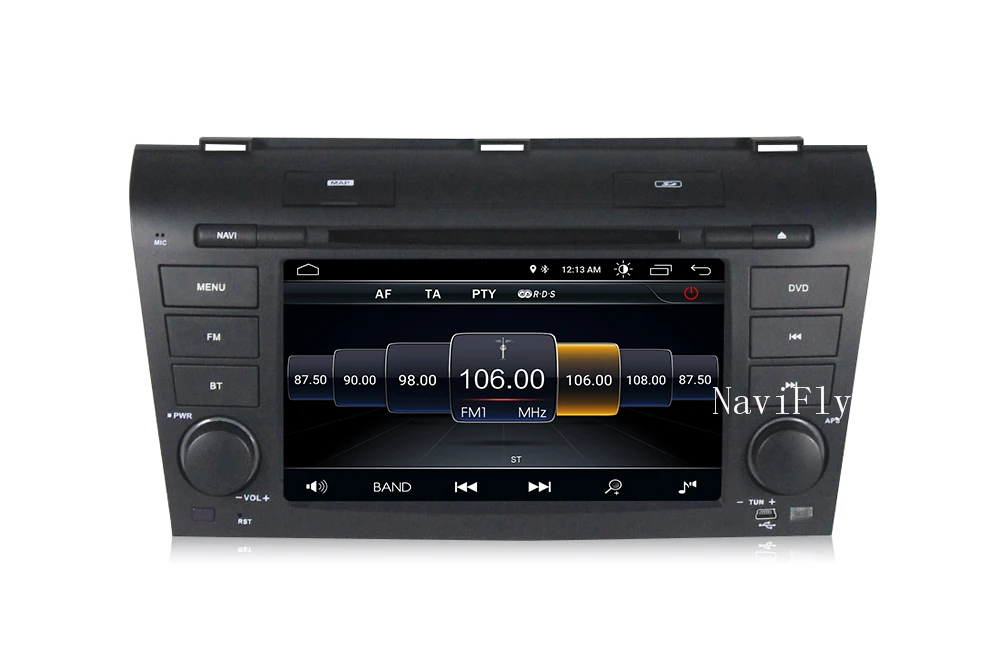 Perfect NaviFly 2 din Android 8.1 car radio gps for Mazda 3 Mazda3 2003-2009 with dvd multimedia player head unit TDA7851 WIFI BT RDS 6