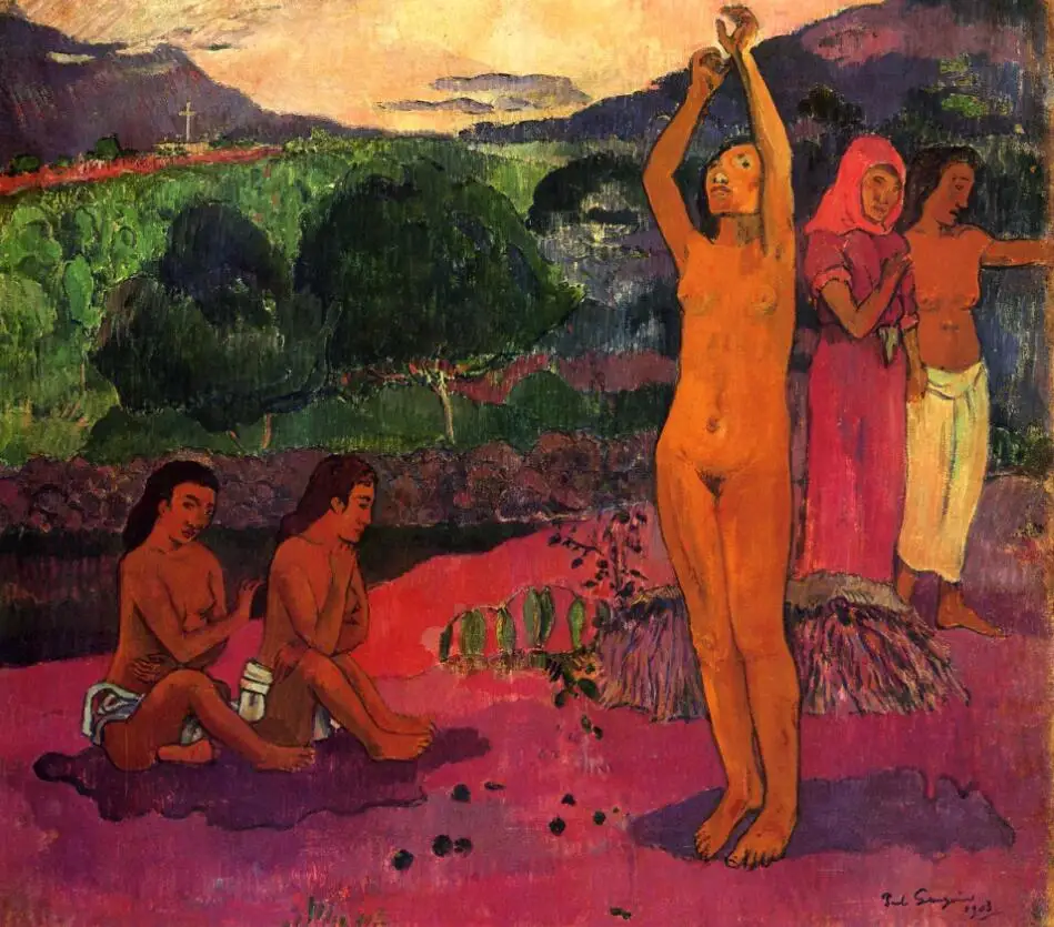 

High quality Oil painting Canvas Reproductions The Invocation (1903) by Paul Gauguin hand painted