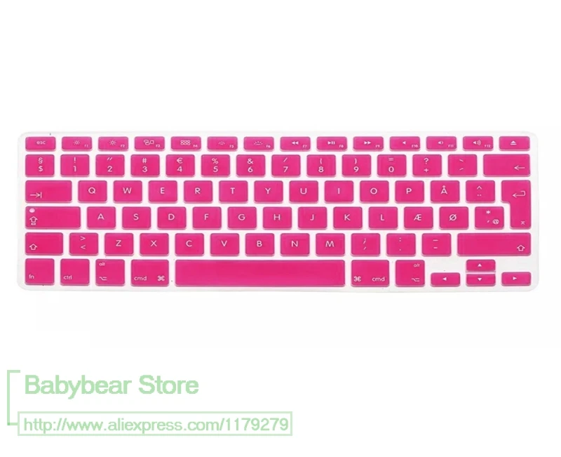 Danish Euro EU Silicone Keyboard Cover Skin Protector Protective Film