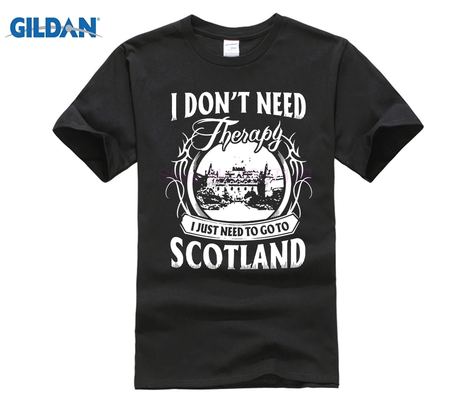 

Funny Short Sleeve 100 % Cotton I Don't Need Therapy I Just Need To Go to Scotland Men t shirt man t shirts Cheap Sales man Tees