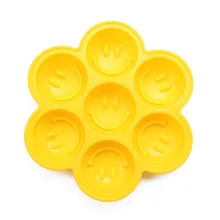 1 шт. 7 захватов инструменты для выпечки силиконовая форма для выпечки пуддинг мыло ручной работы форма Улыбка лицо мороженое шоколадная форма случайного цвета LB 365