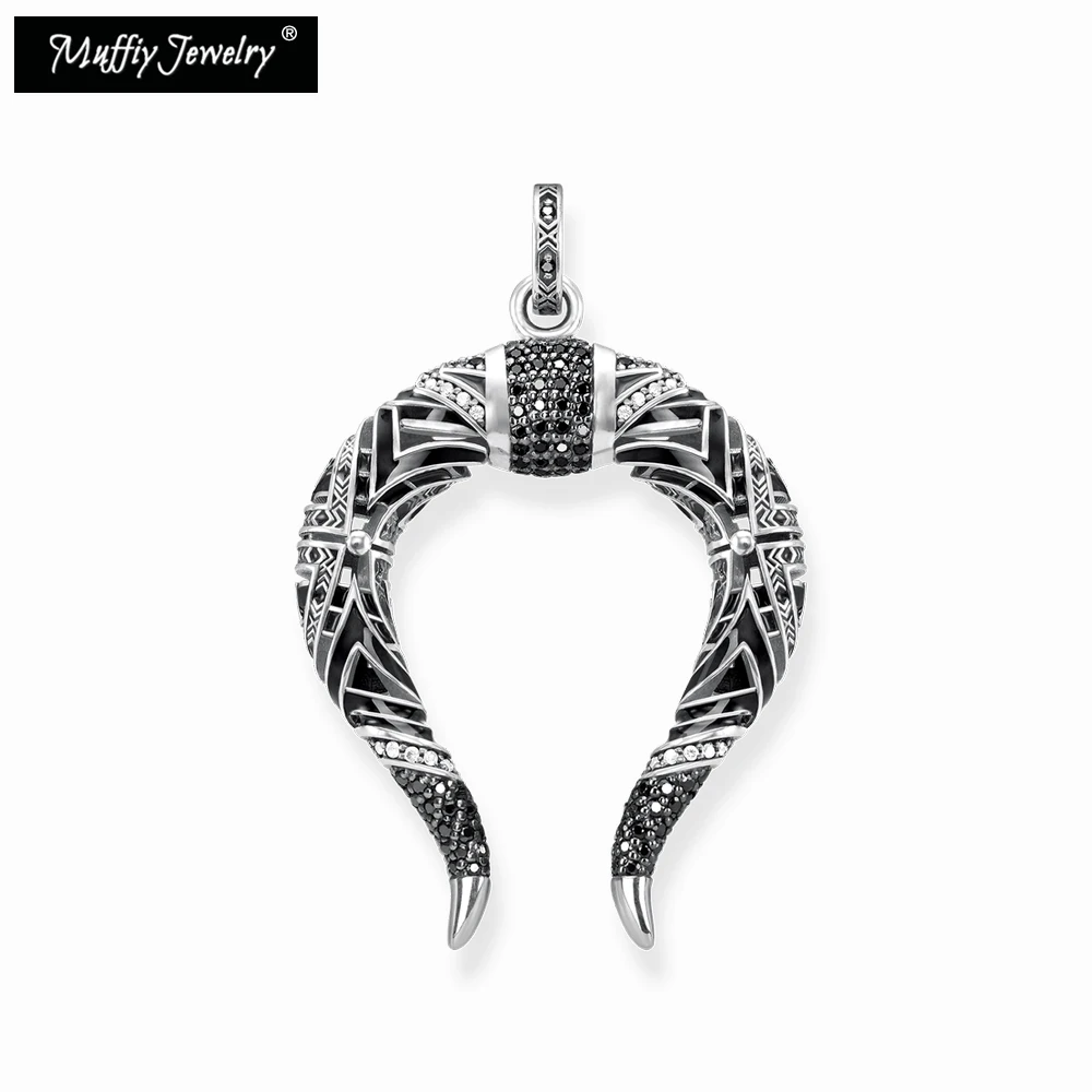 

Chinese Dragon Horns Pendant,Thomas Style Muffiy Ethnic Good Fashion Jewelry For Men And Women,Ts Gift In 925 Sterling Silver