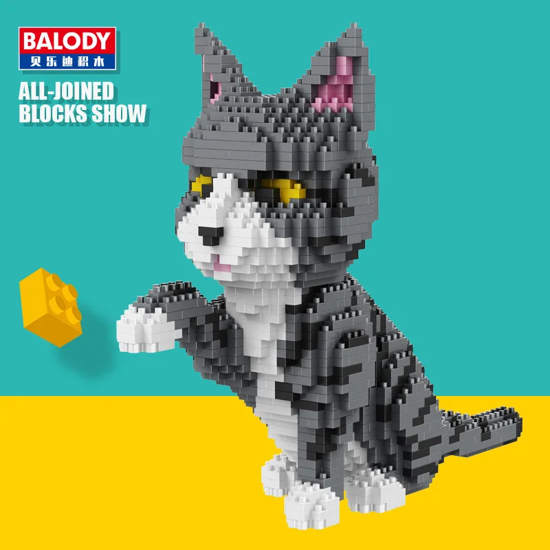 

Balody 16036 Diamond Blocks Cartoon Building Toys Cat Assembly For Children Juguetes legoingLYs Auction Animal Model Kids Gifts