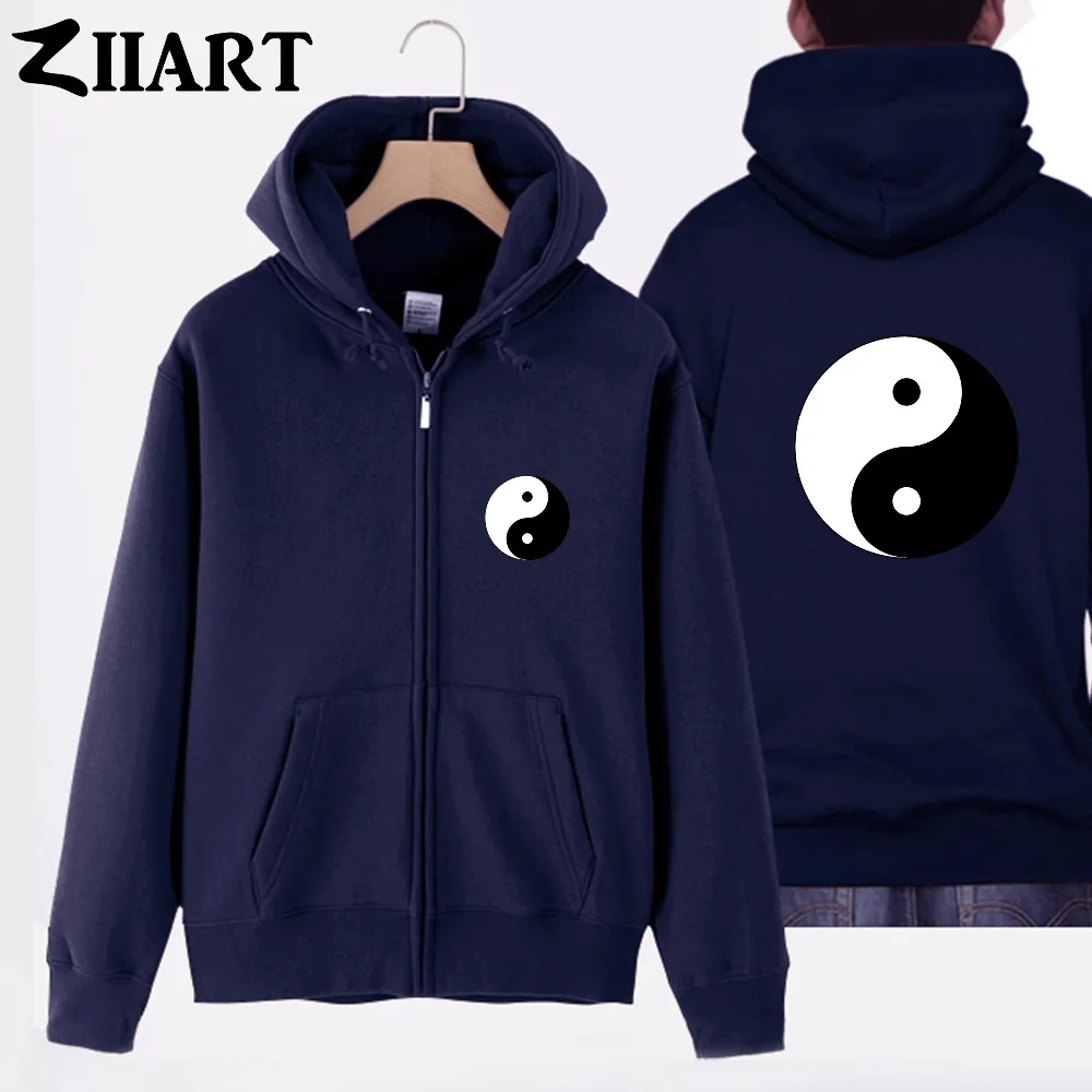 Yin and yang китайская философия парная Одежда для мальчиков мужские хлопковые пальто