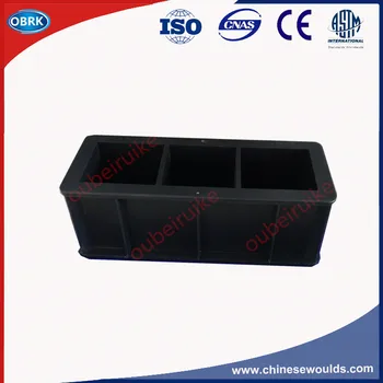 

Three Gang Plastic Test Molds70.7x70.7x70.7mm Three Gang Compression Resistance Mould For Concrete