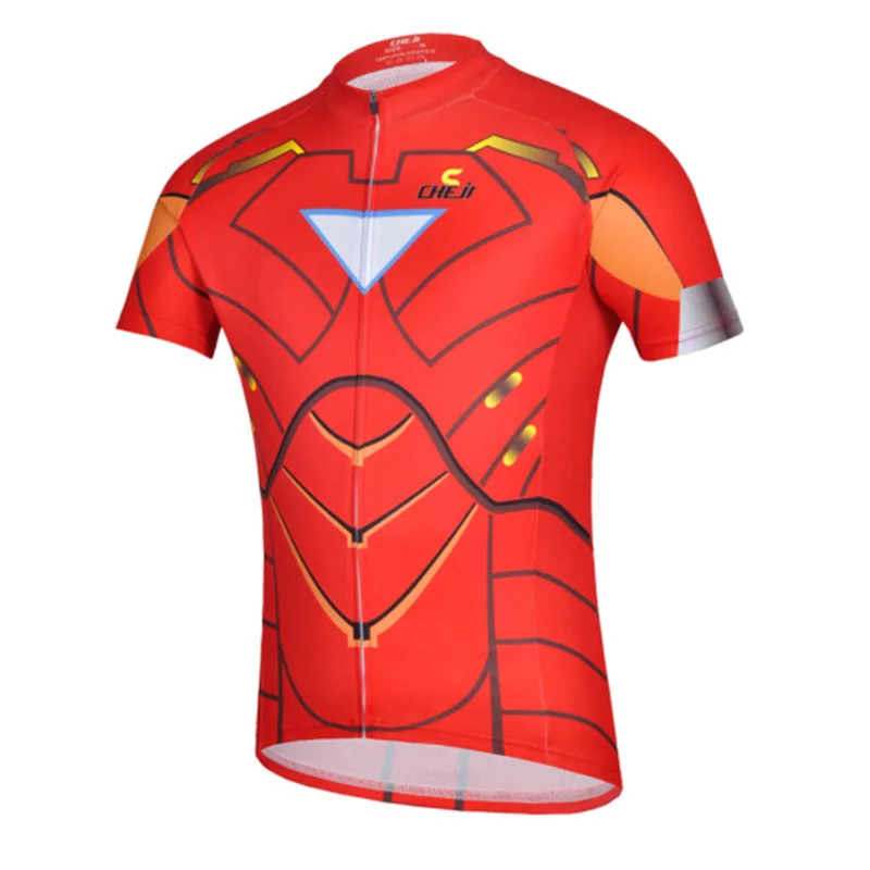CYSS3746 Ironman Cycling Jersey Men Summer Short Sleeve Bike Riding Clothing Free Shipping | Спорт и развлечения