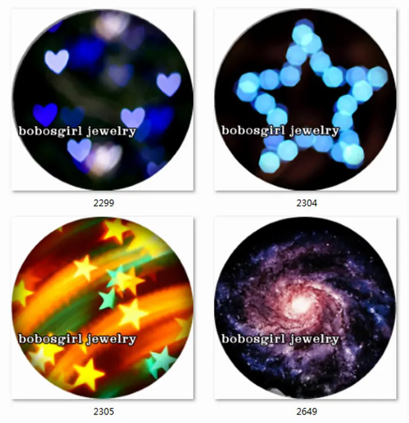 

SN1473 Starry sky snap button Jewelry Charm photo glass cabochon