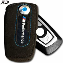 Carbon Fiber Genuine Leather Key Case For BMW Key Case Cover X1 X3 X5 X6 3 5 Series F10 F30 ///M For Bmw Key Cover Car Styling