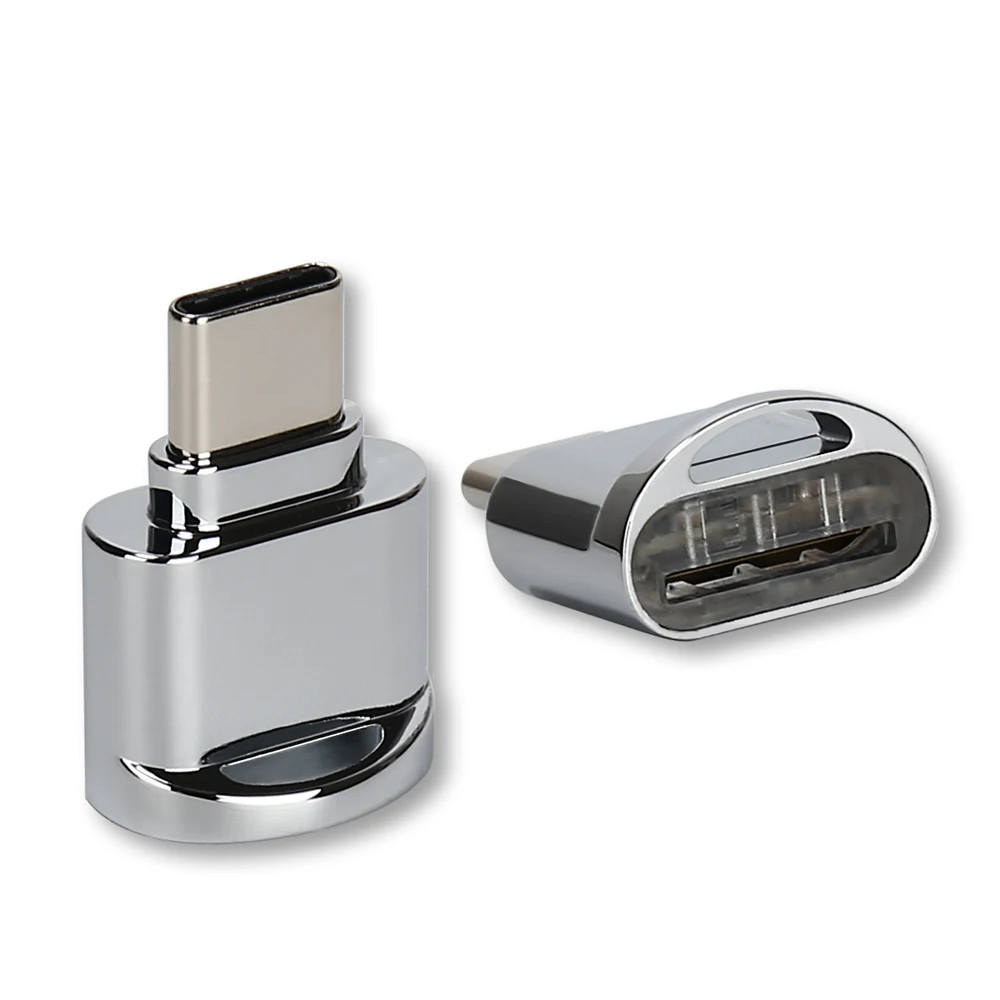 

USB Type C Card Reader Aluminum Alloy TF Flash Memory Card Reader OTG Adapter for MacBook Windows phone xiaomi huawei Samsung