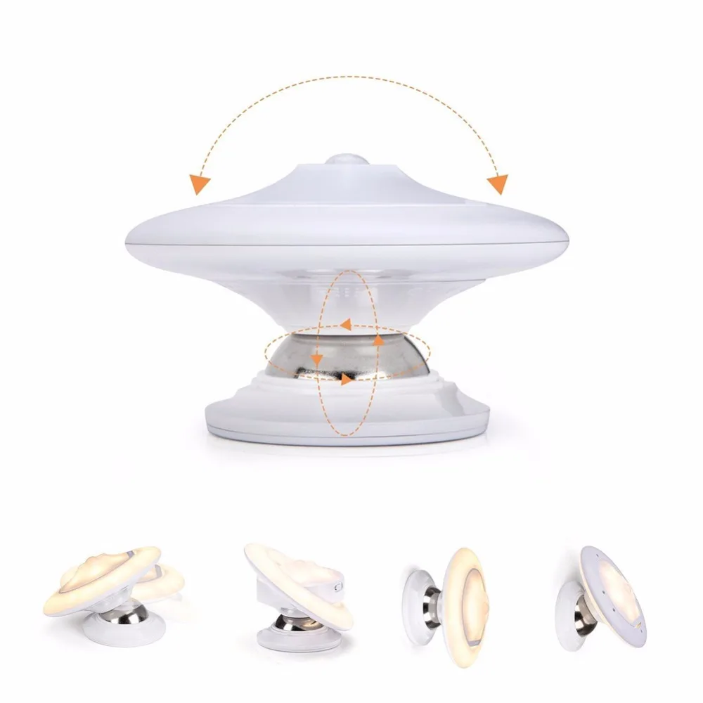 Светодиодный ночник вращающийся на 360 градусов с датчиком движения|led night|lamp forlight
