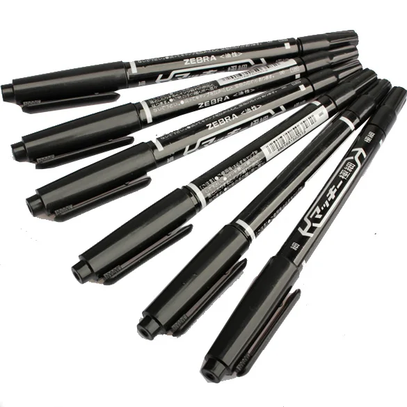 

6Pcs Temporary Tattoo Dual Body Art Skin Scribe Piercing Pen Tattoo Supply Tool HB88