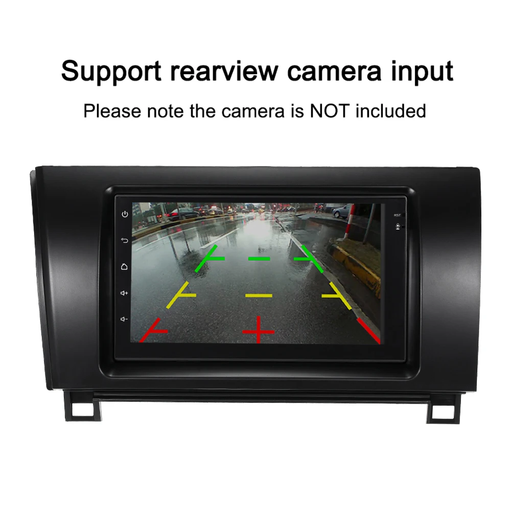 Discount Car radio 7" Touchscreen 2din android autoradio Stereo Receiver rearview mirror Music Player for Toyota Sequoia Tundra 2008-2013 5