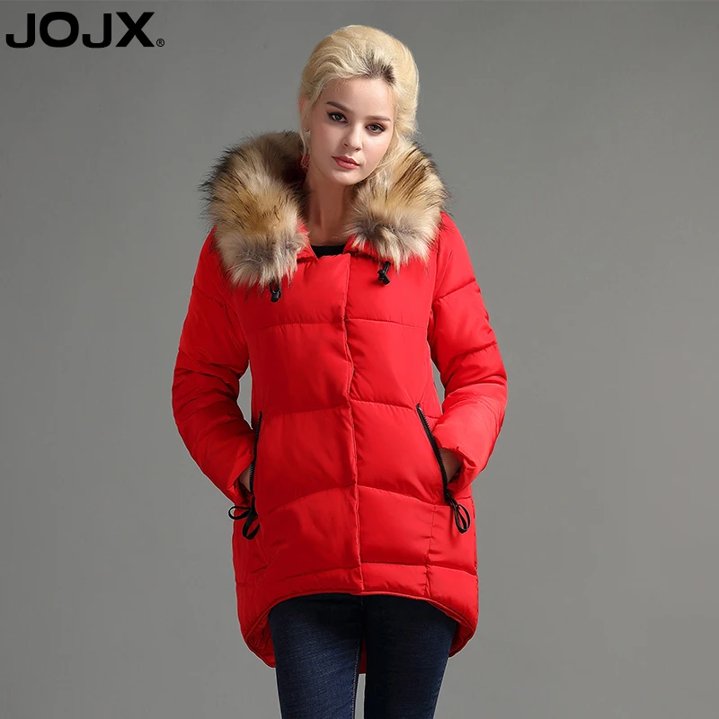 Женская Стеганая куртка JOJX свободная Парка свободного покроя с капюшоном
