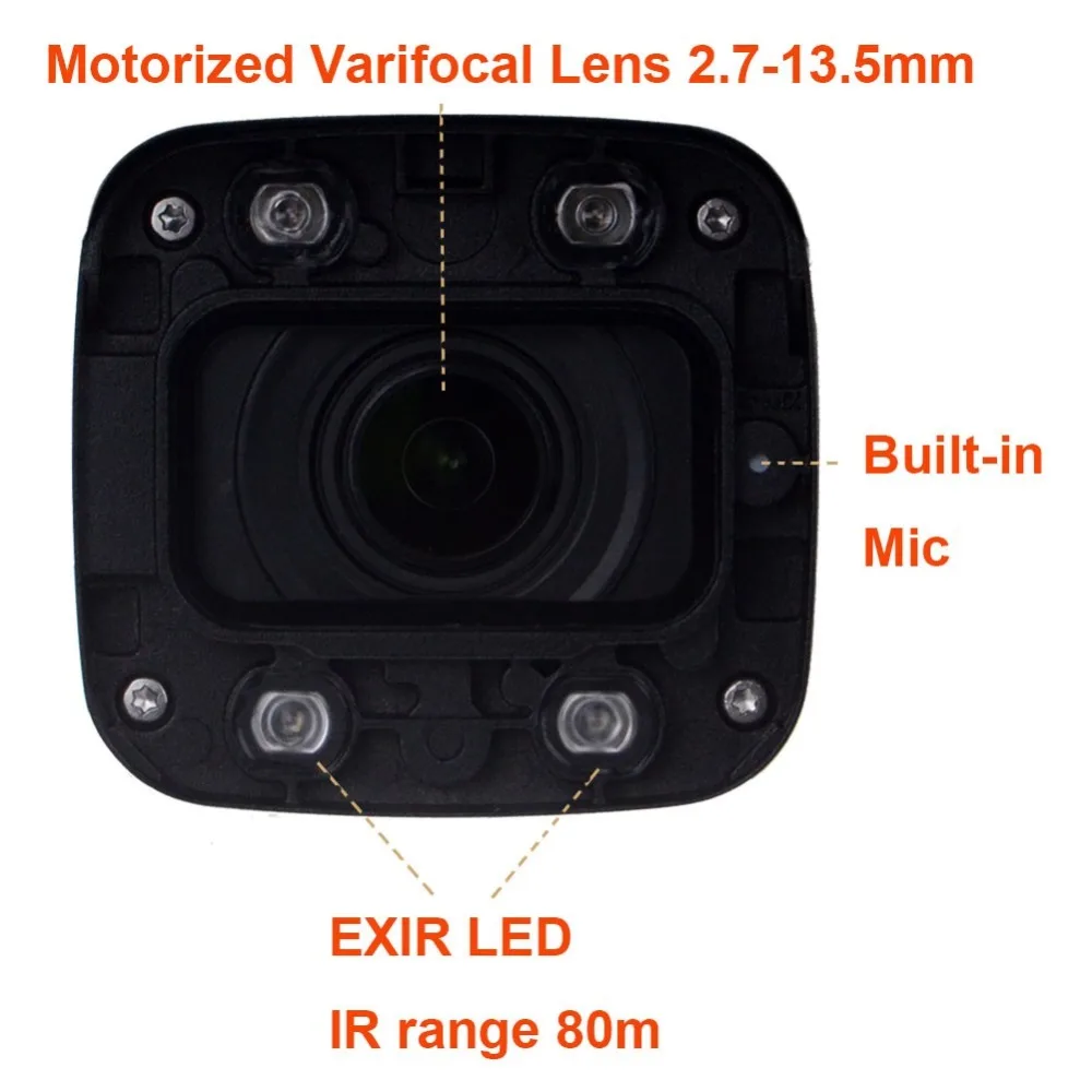 Dahua 6MP IP камера IPC-HFW4631H-ZSA Обновление от IPC-HFW4431R-Z 4 шт./лот со встроенным микрофоном слот для sd-карты PoE камера 6MP