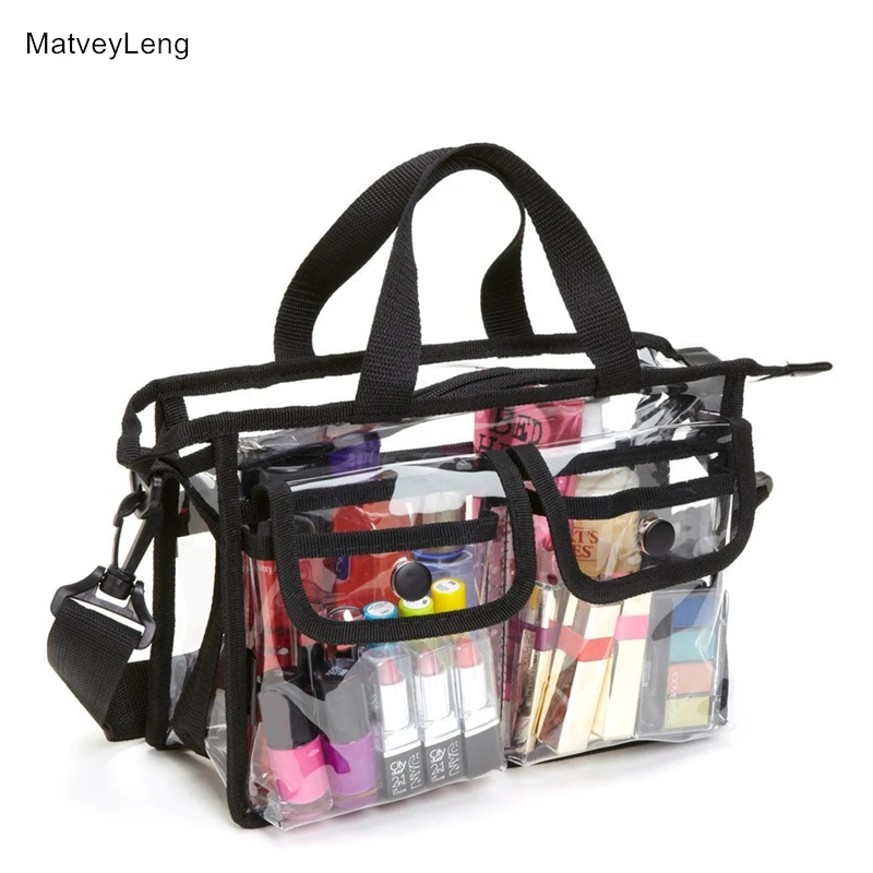 

EVA Transparent Material Travel Cosmetic Bag Wash Bag High Quality Ms. Multifunctional Cosmetic Storage Bag Free Shipping
